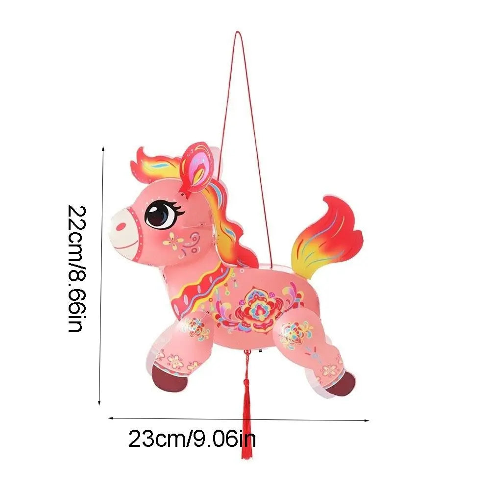Chinese Zodiac Horse Handheld Lantern – Luminous PVC Festival