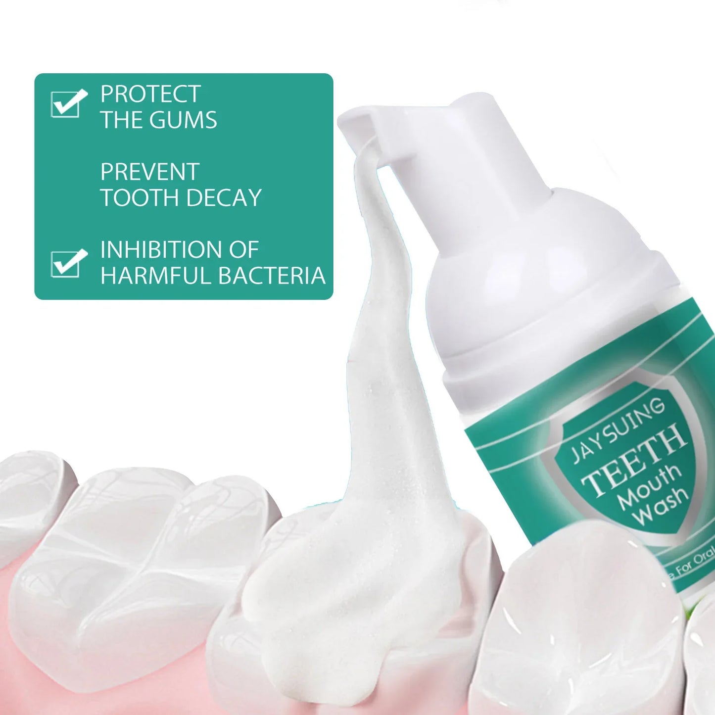 Jaysuing Teeth Foam Mousse – Whitening, Plaque & Fresh Breath