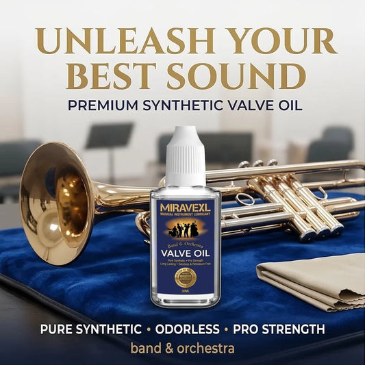 MIRAVEXL 30ml Musical Instrument Valve Oil Grease for Saxophone Brass Horn Guitar Metal Parts Lubricant Maintenance Peaceful Pleasures Health and Wellness Default Title
