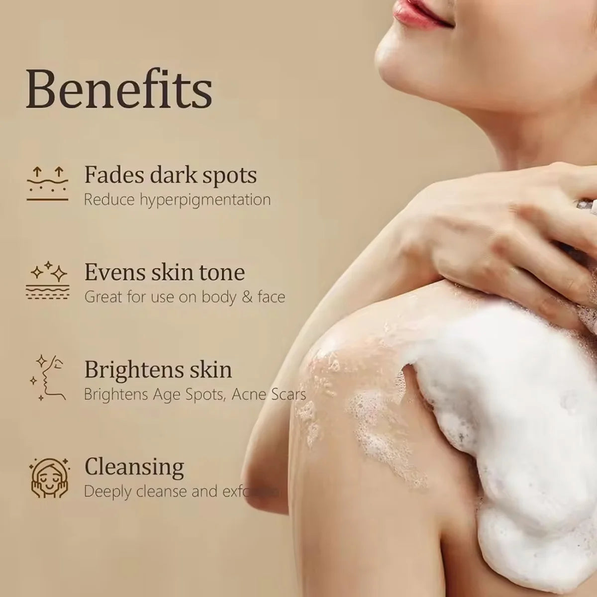 Turmeric Kojic Acid Brightening Soap 100g | Glow & Acne Care