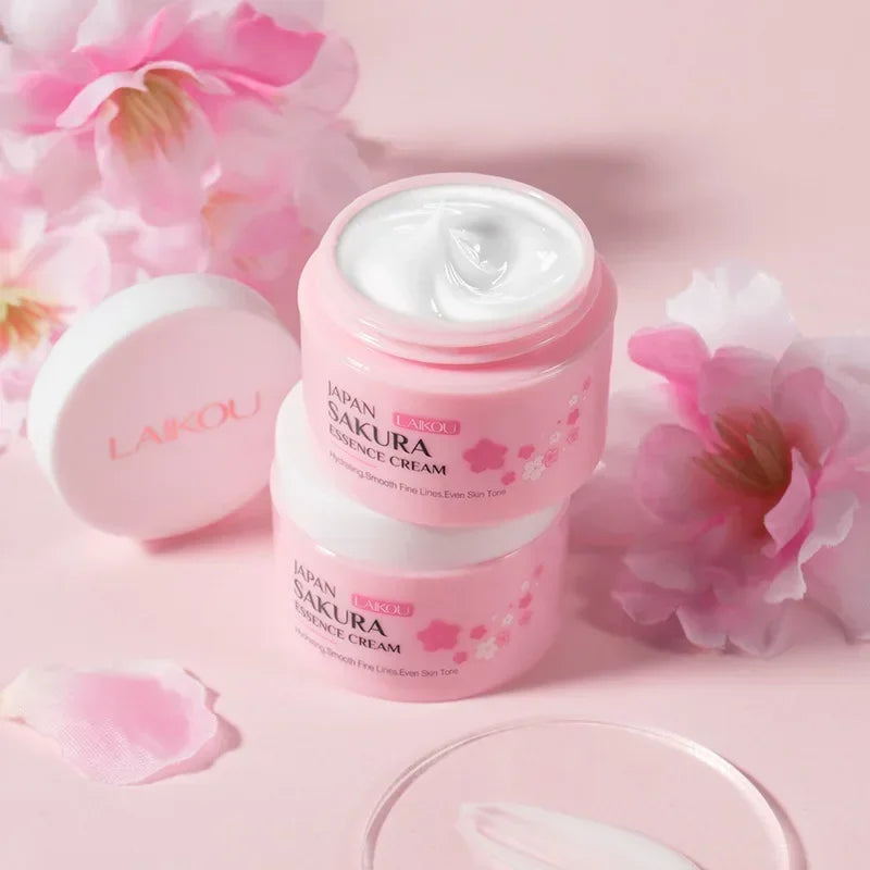 LAIKOU Sakura Cherry Blossom Facial Cream Moisturizer Peaceful Pleasures Health and Wellness