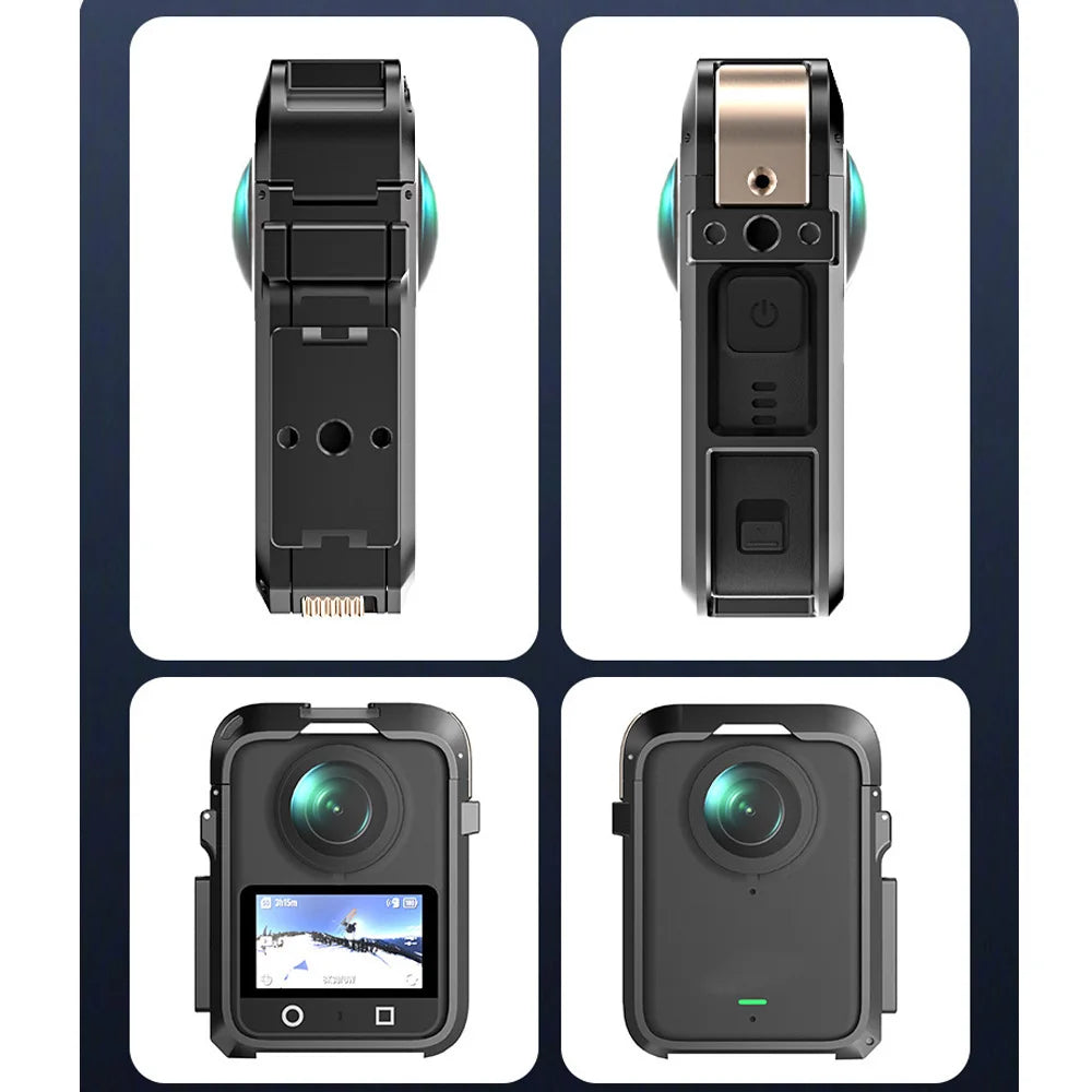 Rabbit Cage Protective Case Multifunctional Metal Frame Expansion Adapter Mount For Dji Osmo 360 Action Camera Accessories Peaceful Pleasures Health and Wellness