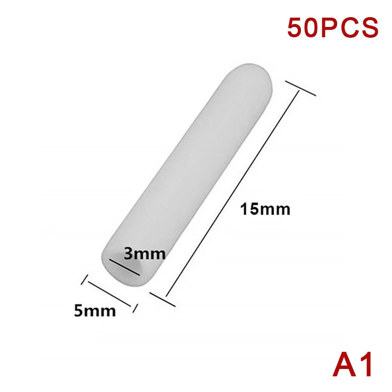 50-Pack Dishwasher Rack Tine Caps – Flexible PVC End Cap Covers