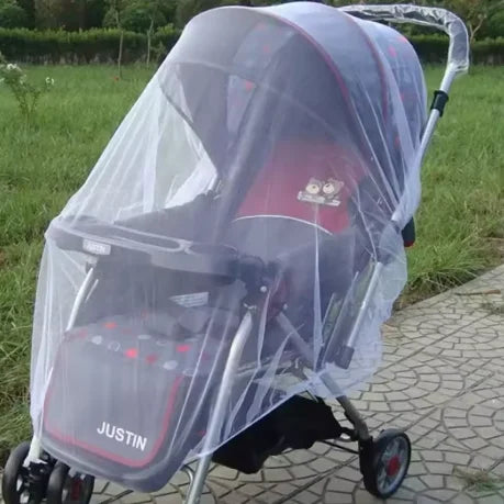 Portable mosquito netstroller fully wrapped mosquito net mosquito dust prevention universal breathable babystroller mosquito net Peaceful Pleasures Health and Wellness 1pc 150cm