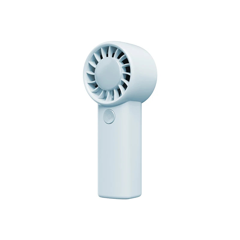 Lenovo Mini Handheld Fan Three-speed Adjustment Portable Desktop Low Noise Rechargeable Pocket Hand-held Fan For Men Women Peaceful Pleasures Health and Wellness Blue