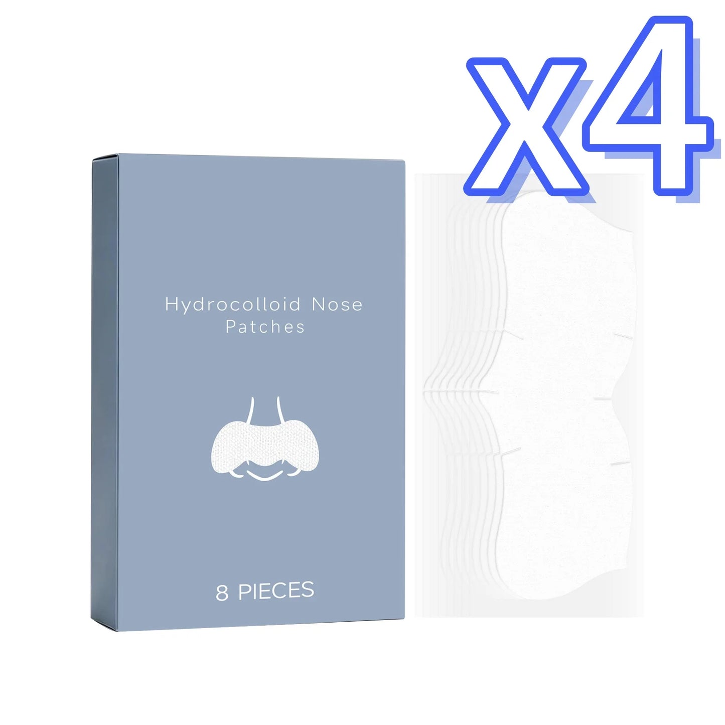 Nicotinamide Nose Patches Clean Excess Oil Unclog Pores Remove Blackheads Smooth Rough Skin Hyaluronic Acid Pore Cleansing Patch Peaceful Pleasures Health and Wellness 8pcs Boxed X 4PCS