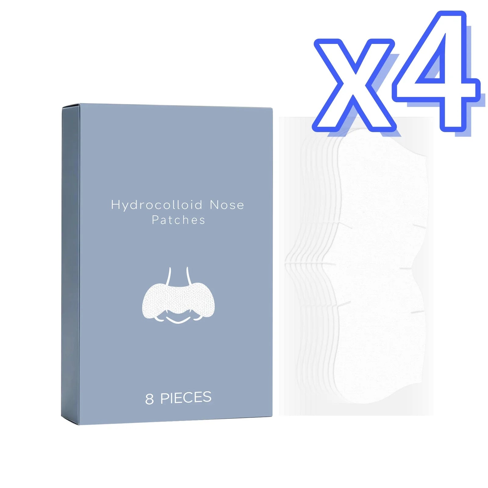 Nicotinamide Nose Patches Clean Excess Oil Unclog Pores Remove Blackheads Smooth Rough Skin Hyaluronic Acid Pore Cleansing Patch Peaceful Pleasures Health and Wellness 8pcs Boxed X 4PCS