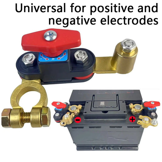 Car Battery Disconnect Switch Bidirectional Joint Can Rotate Disconnect Switch ﻿Anti-Power Off Leakage Circuit Breaker 12-24v Peaceful Pleasures Health and Wellness