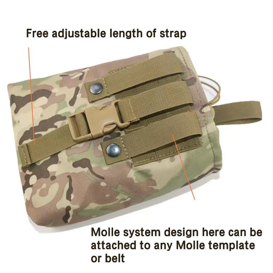 Drawstring Magazine Dump Pouch Roll-Up Drawstring Magazine Utility Pouch for Adventure Field Exploration Peaceful Pleasures Health and Wellness