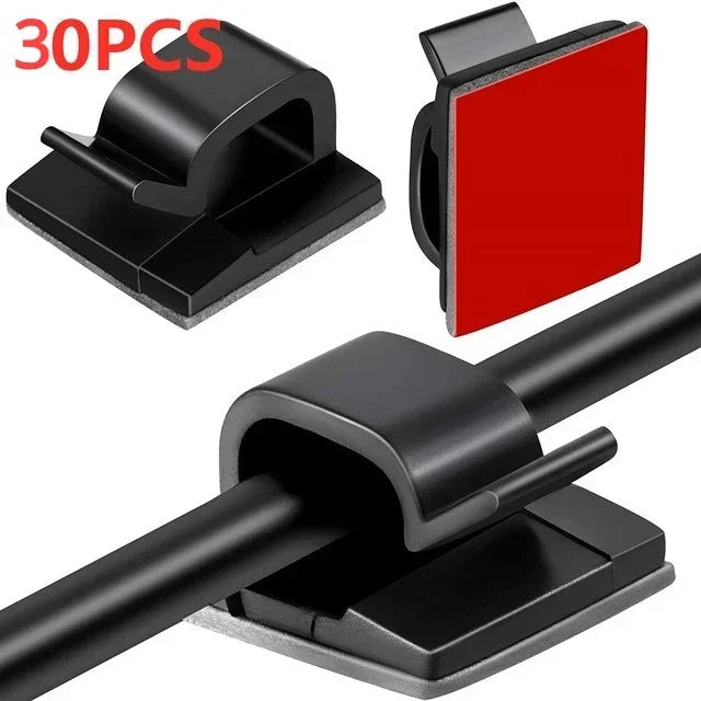 WINDER Cable Clearance Attache Guiding Line Wire Arrangement Clips Cord Holder Protector Electrician Pushing Tape Home 10/50PCS Peaceful Pleasures Health and Wellness 10PCS-Black