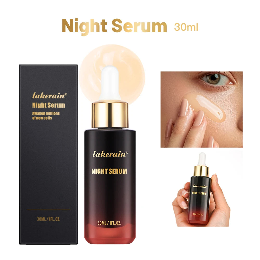 Night Serum Vitamin B5 Advanced Night Repair Synchronized Smooth WrinklesMulti-Recovery Antioxidant Complex Unisex 30ml Peaceful Pleasures Health and Wellness as show