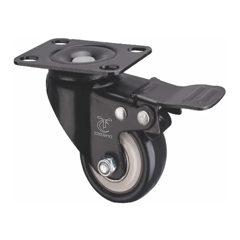 Swivel Caster Wheels 1.5"/2" with Brake M8/M10 Threaded Stem