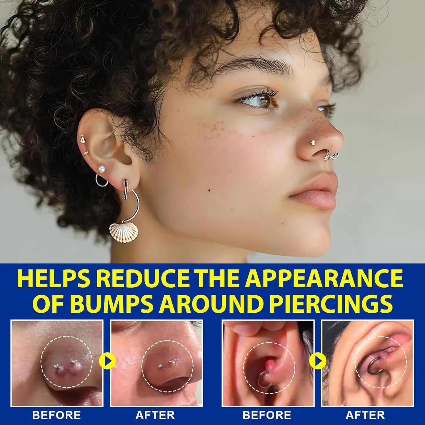 Piercing Aftercare Spray, Saline Spray for Piercings Cleaner for Ear, Belly & Nose - Gently Cleanses - Soothing & Gentle Peaceful Pleasures Health and Wellness