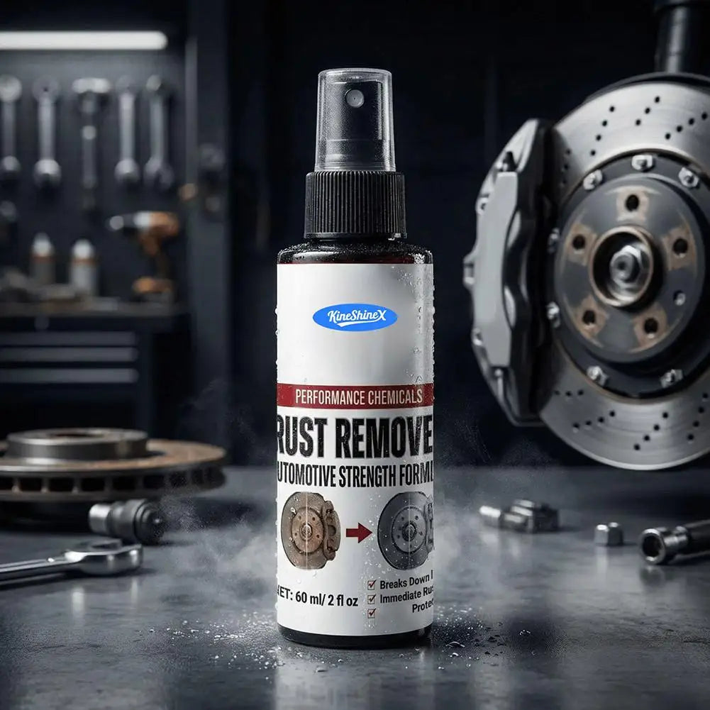 Powerful Car Rust Remover Spray Iron Dust Cleaning for Wheels & Metal Parts Auto Detail Rust Converter Kit with Sponge & Towel Peaceful Pleasures Health and Wellness