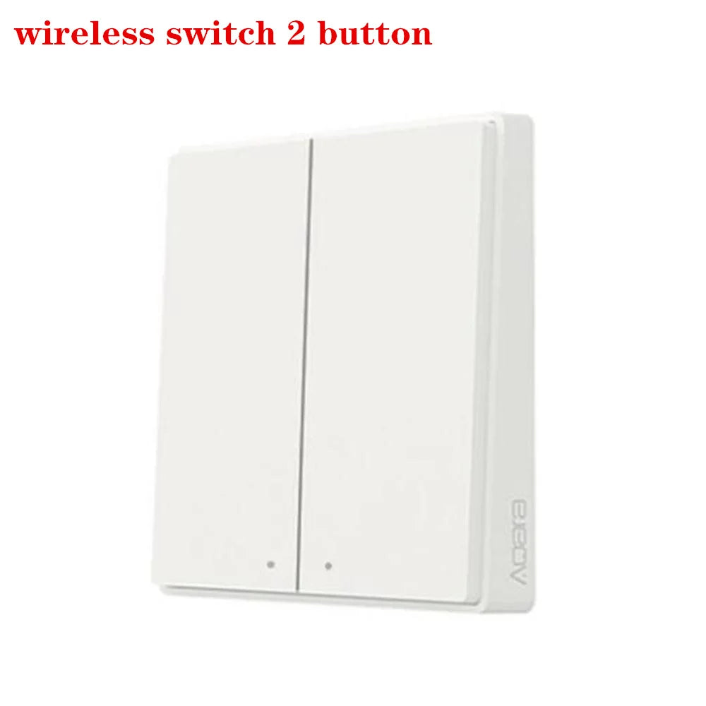 Original Aqara D1 Smart Wall Switch Zigbee Wired/Wireless Wall Switch 1/2/3 Button Switches For Mijia Mi Home APP Apple Homekit Peaceful Pleasures Health and Wellness wireless switch 2