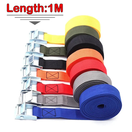 1M Lashing Strap W Buckle Nylon Quick Release Cargo Tie Down Luggage Peaceful Pleasures Health and Wellness