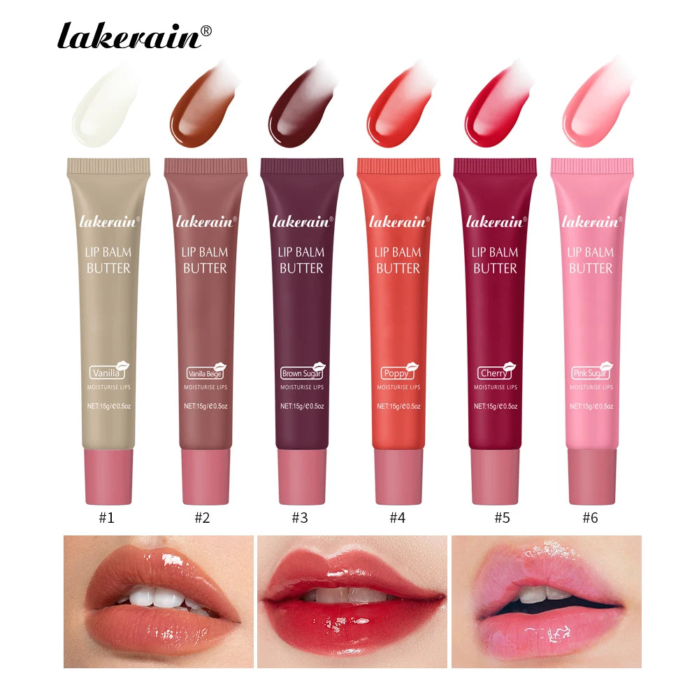 Lakerain Hose Butter Lip Balm Moisturizing Long Lasting Nourishment Daily Care Vanilla Flavour Lip Balm Smoothing Lip Makeup Peaceful Pleasures Health and Wellness