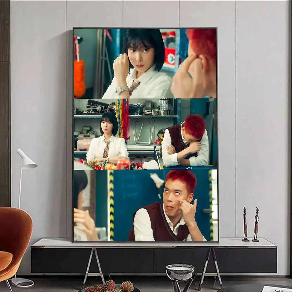 Hot Kdrama S-Study group Poster HD art poster for home living room bar office decoration sticky waterproof Peaceful Pleasures Health and Wellness