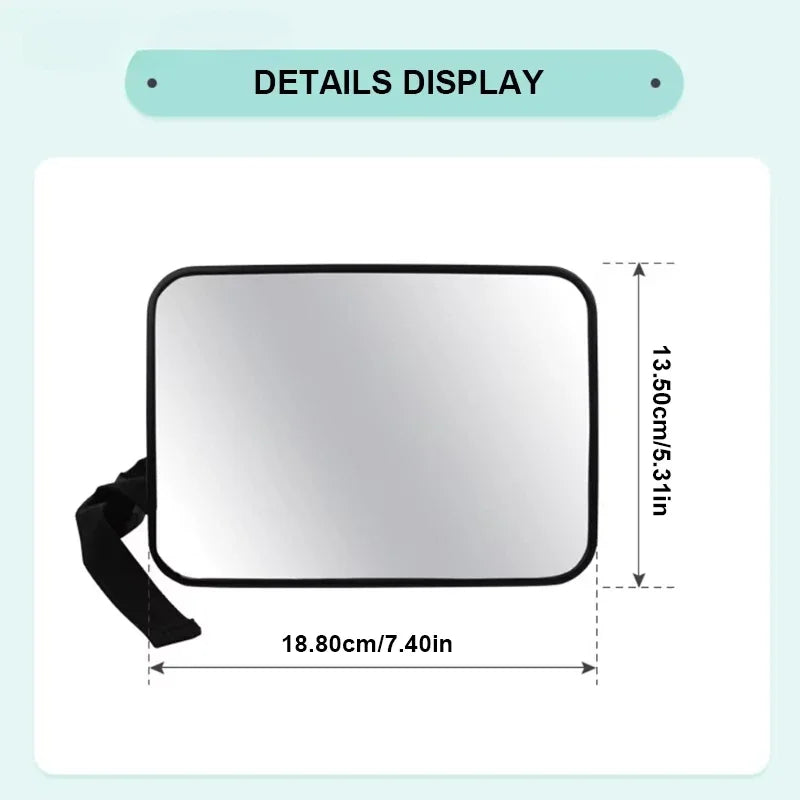 Baby Car Mirror – Wide-View Adjustable Headrest Mount for Infants
