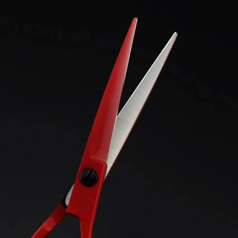 Hair Scissors Cutting+Thinning Set Salon Shears Barber Scissors Shop 6 Inch Hairdressing Scissors Professional High Quality Red Peaceful Pleasures Health and Wellness