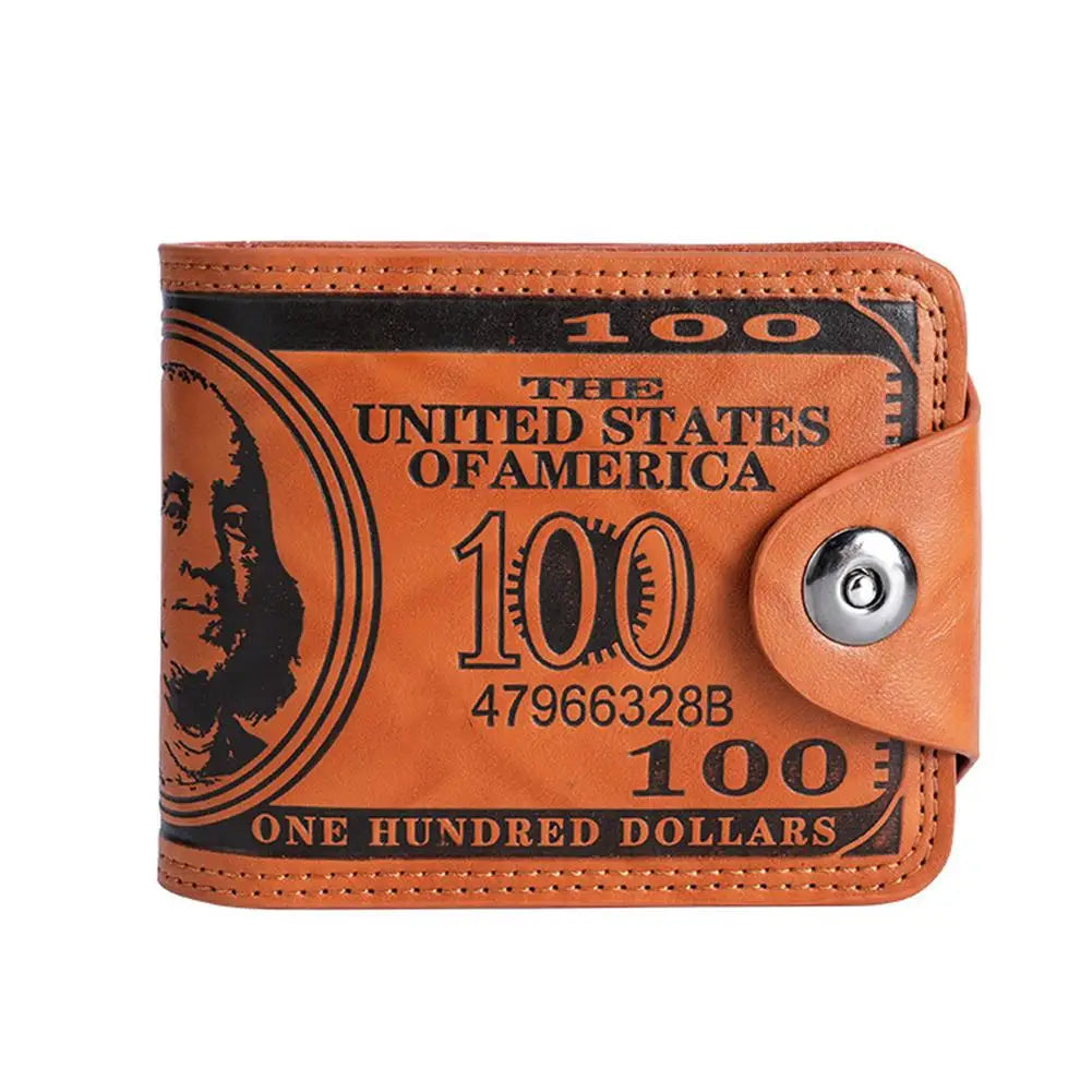 Men's Embossed Dollar Bill PU Leather Wallet | Card & Coin