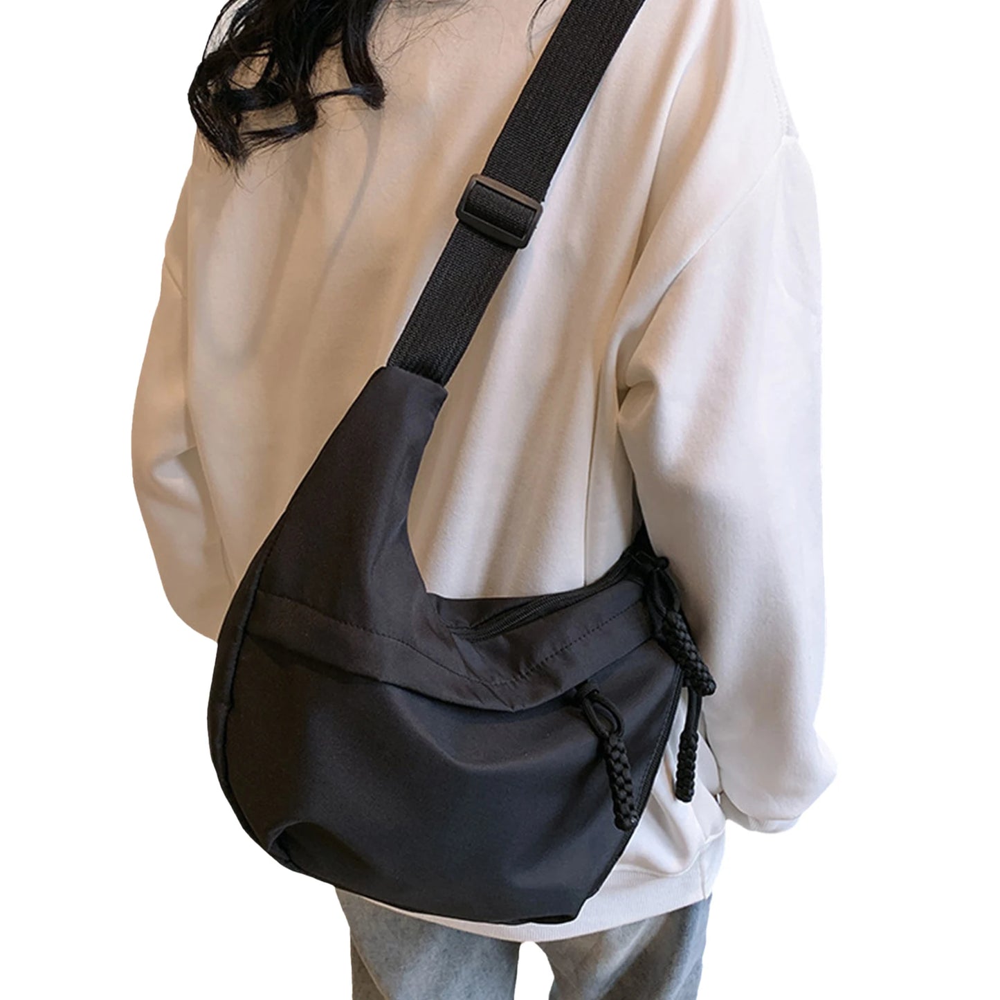 1Pcs/lot New Style Classy Fashion Single Shoulder Bag Large Capacity Commuting Crossbody Bag Thoughtful Gift for Office Workers Peaceful Pleasures Health and Wellness