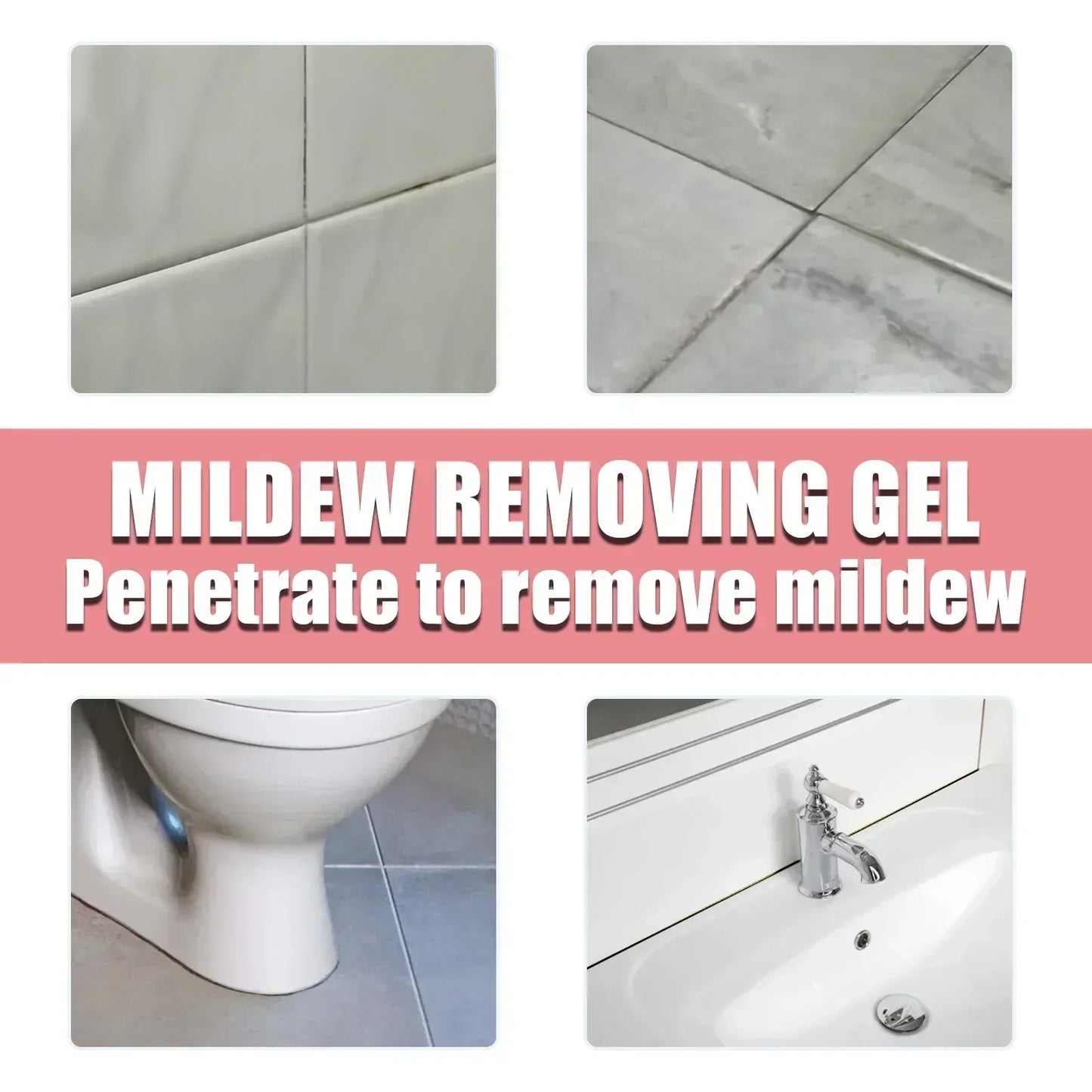 20g Wall Mold Mildews Remover Cleaner Gel Pool Tile Spot Mold Remover for Washing Machine Bathroom Kitchen Mildews Gel Peaceful Pleasures Health and Wellness
