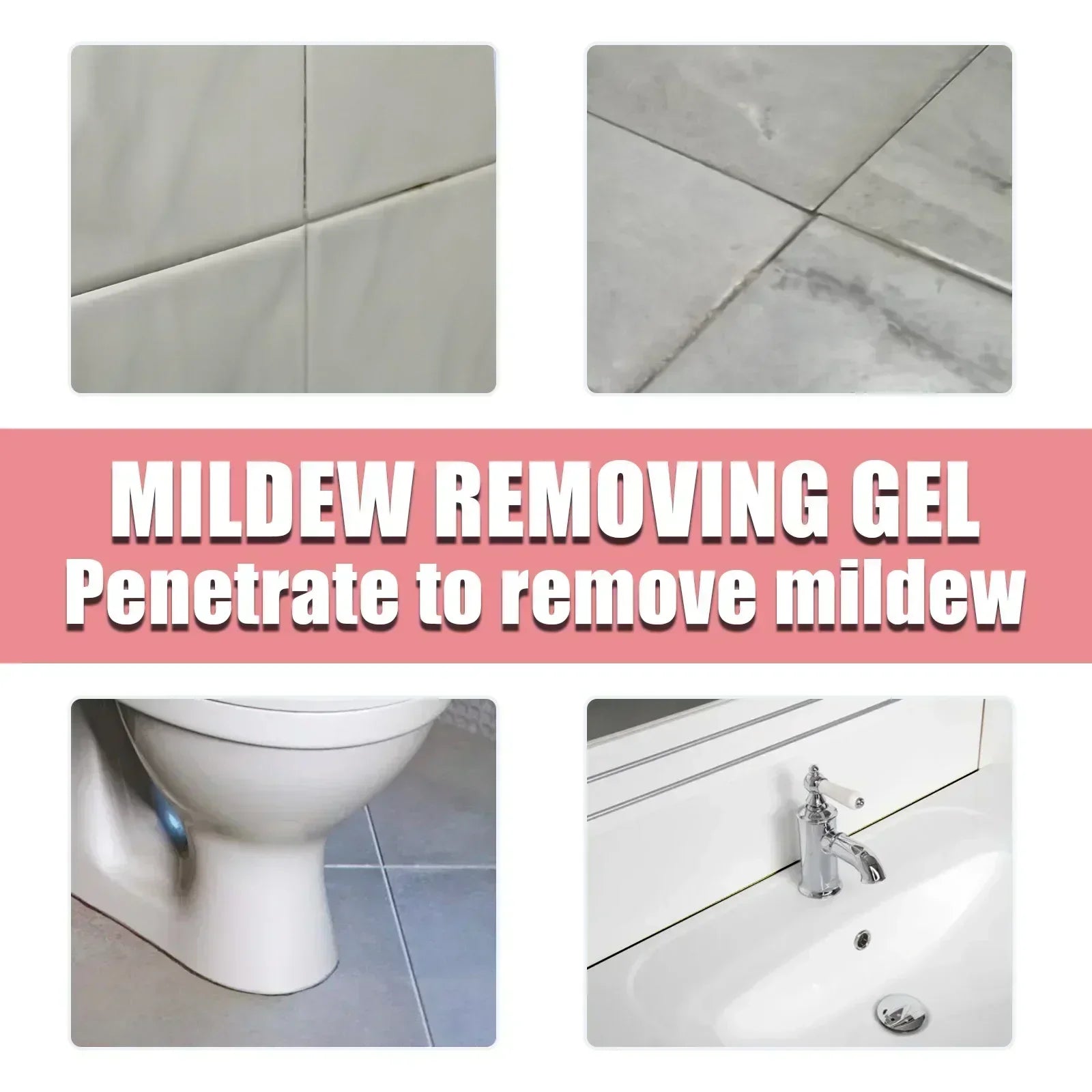 20g Wall Mold Mildews Remover Cleaner Gel Pool Tile Spot Mold Remover for Washing Machine Bathroom Kitchen Mildews Gel Peaceful Pleasures Health and Wellness