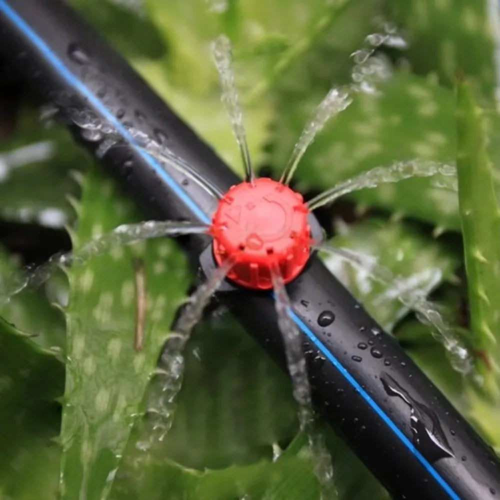 50PCS New 360 Degre Water Dropper Head Adjustable Garden Adjustable Irrigation Drippers Watering Plastic Sprinklers Peaceful Pleasures Health and Wellness