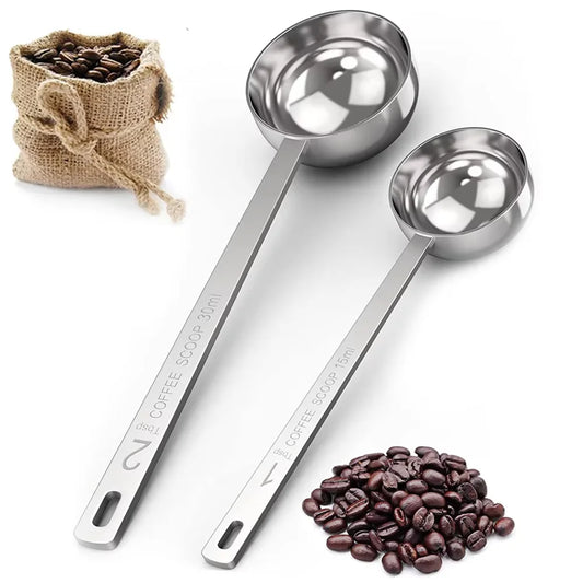 Stainless Steel Coffee Scoop, Measuring Spoons, Measuring Spoon Kitchen Measure Tools Peaceful Pleasures Health and Wellness