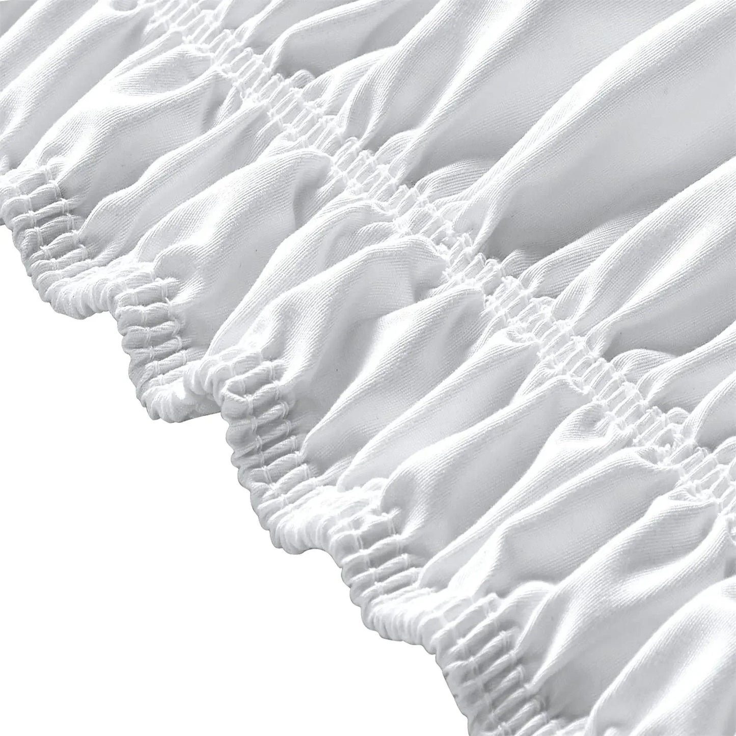 Elastic Ruffle Bed Skirt Solid Color Wrap Around Style Comfortable Fade Resistant Bed Cover Without Surface Twin Queen King Size Peaceful Pleasures Health and Wellness