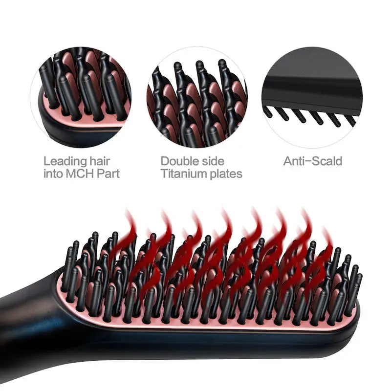 Professional fast heating electric hair straightener negative ion multi-functional dry and wet use modeling tools Peaceful Pleasures Health and Wellness