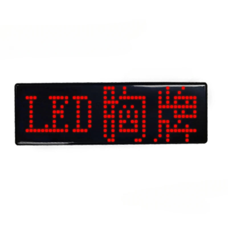 Bluetooth LED Name Badge – Programmable Scrolling Message Tag