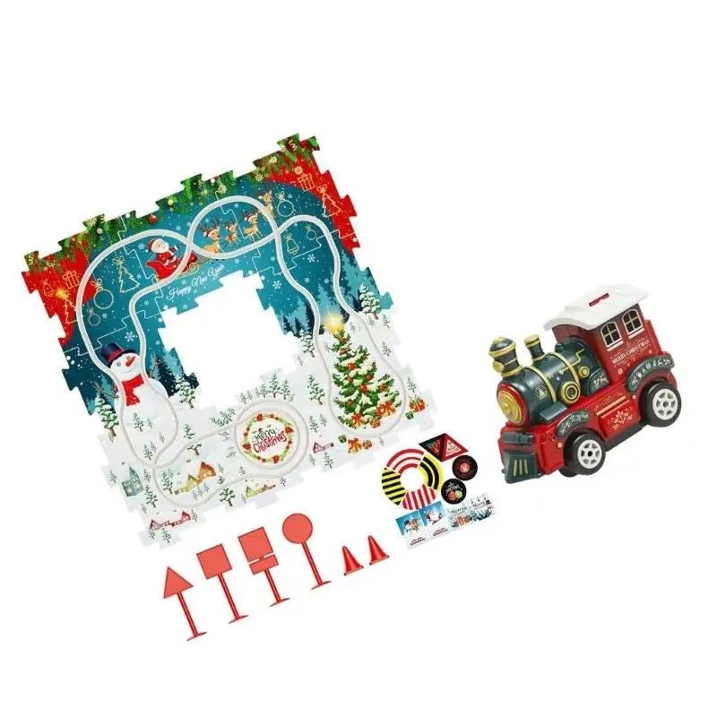 Kids Puzzle Train Track Toy Set | Ages 3+ Christmas Gift