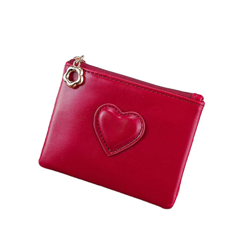 Heart Shaped Coin Purse – Zipper Pouch & Card Holder Gift