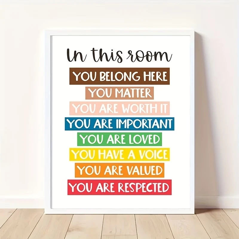 You Are Significant Rainbow Canvas Wall Art | Kids Room Decor