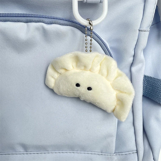 Cute Dumplings Pendants Creative Simple Small Hanging Decoration Cartoon Fashion Bags Dumplings Keychains Pendants and Figurines Peaceful Pleasures Health and Wellness 2pcs