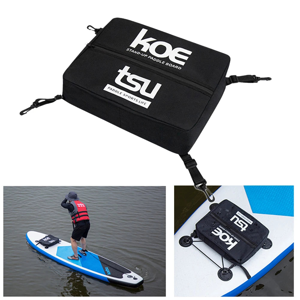 Paddle Board Cooler Deck Bag | Sealed Zipper Kayak Storage