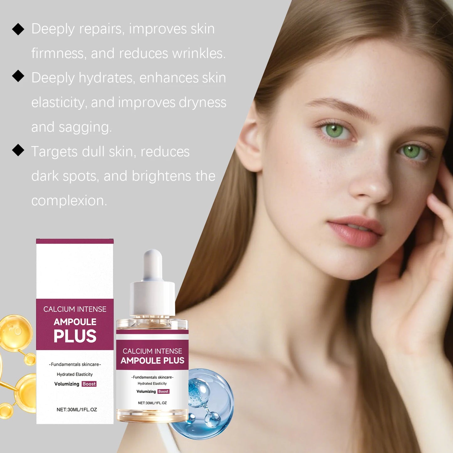 Calcium & Collagen Face Serum – Firming, Brightening, Hydrating