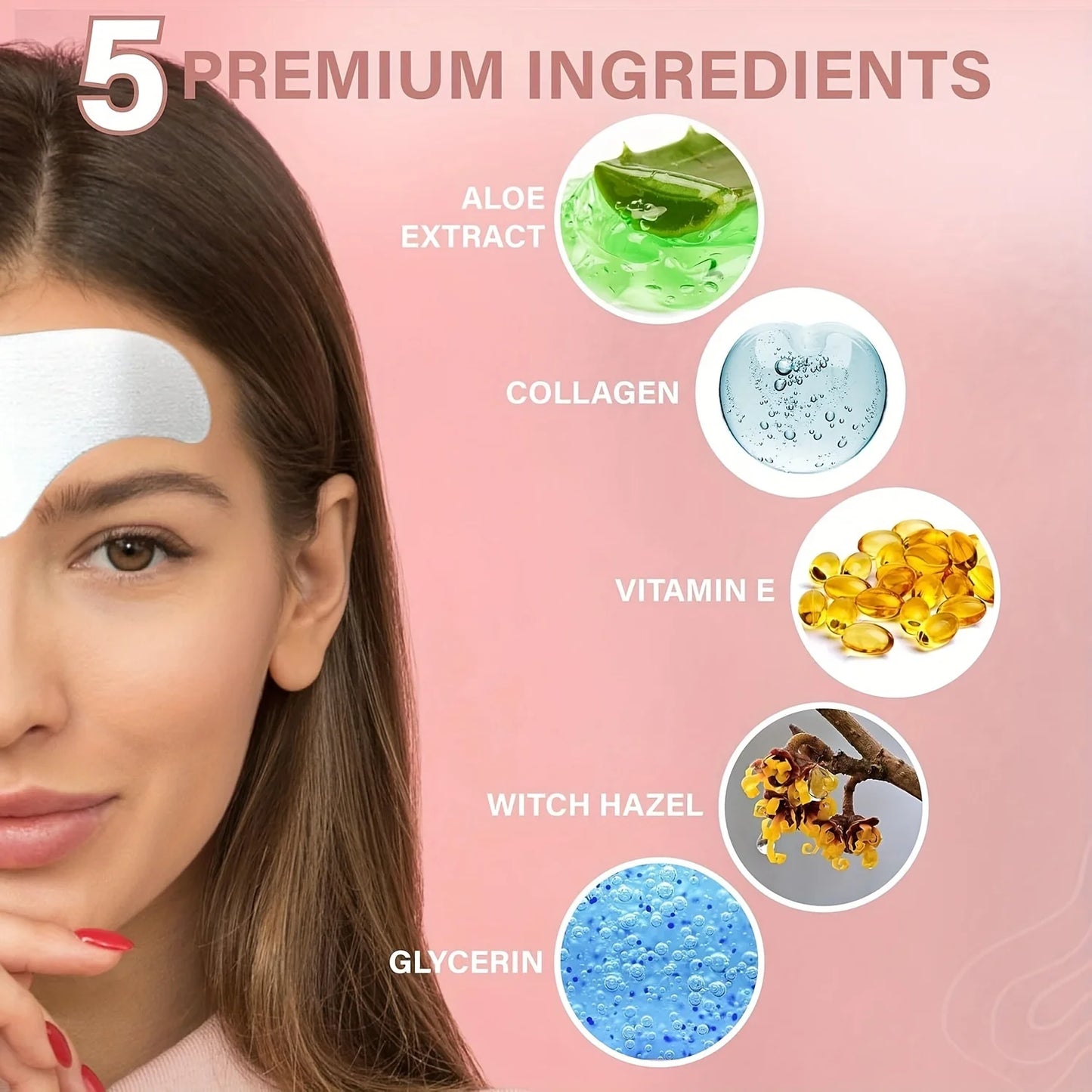 12-Pack Facial Patches – Niacinamide, Collagen & Aloe Vera