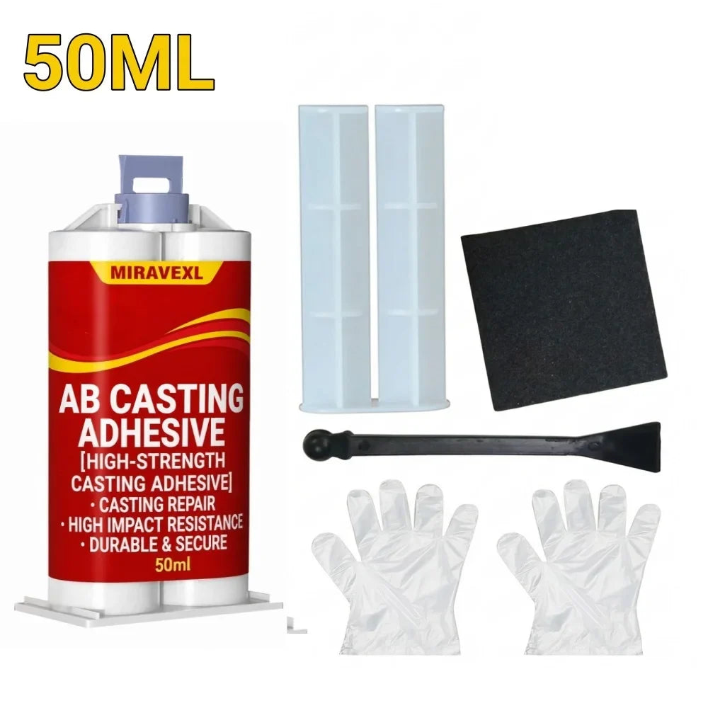 High-Temp Metal Repair Paste AB Casting Adhesive Kit | MIRAVEXL