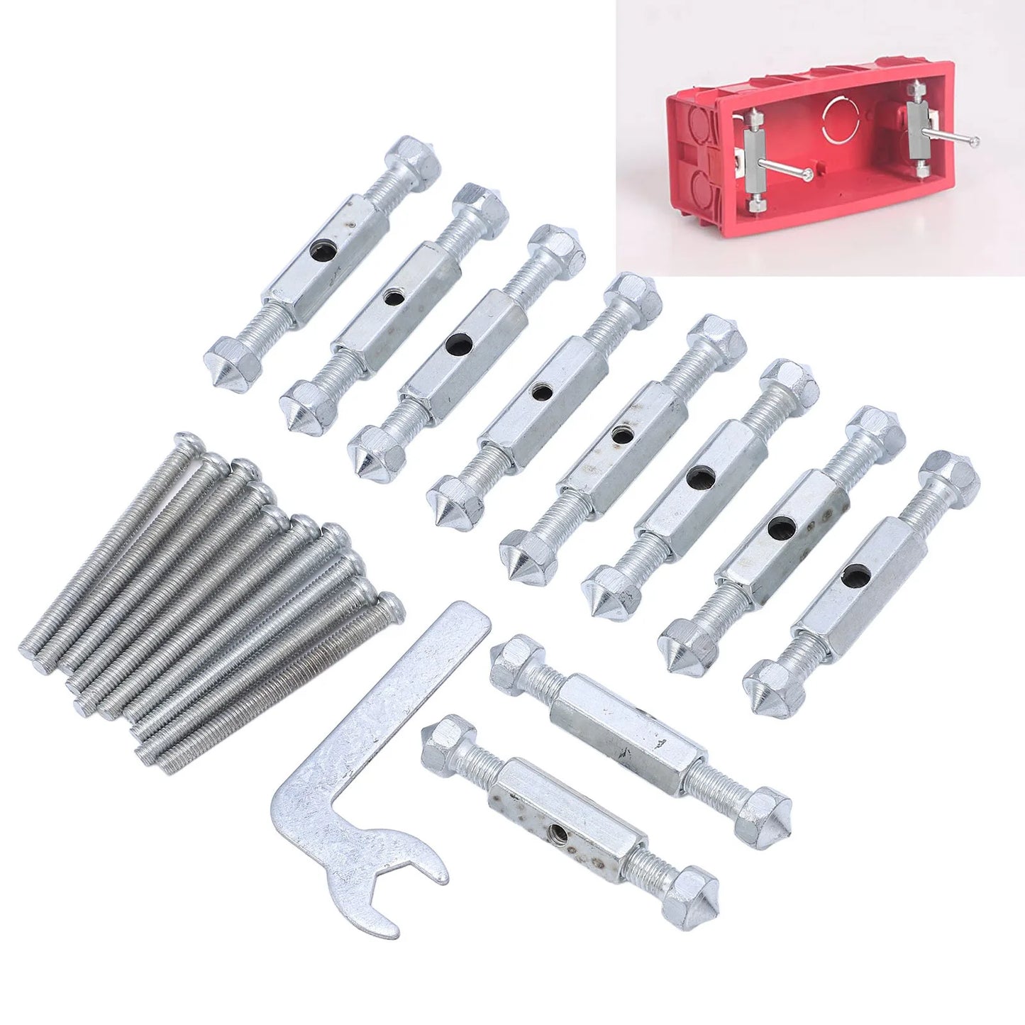 Cassette Repair Device Wall Electrical Box Screw Tool 118 for Type Light Switch Socket Junction Electrical Box Repair Kit Peaceful Pleasures Health and Wellness