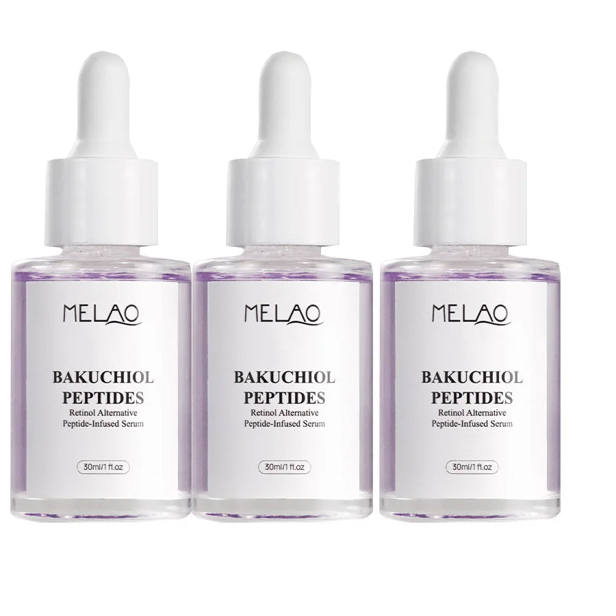 Bakuchiol Facial Rejuvenation Serum Anti Wrinkle Fade Fine Lines Firming Skin Elasticity Improve Radiance Face Hydrating Essence Peaceful Pleasures Health and Wellness 30mlx3 pieces