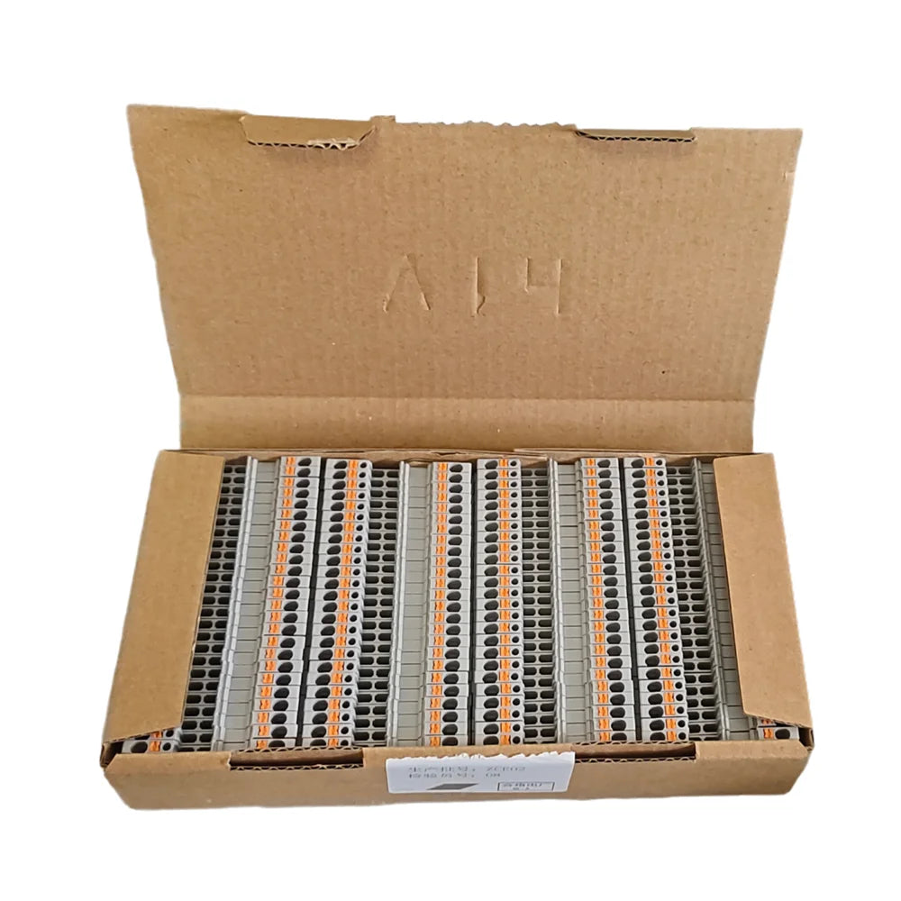 10/50/100PCS Din Rail Terminal Block PT-1.5 Electrical Wire Spring Connection Push In Wiring Conductor Terminal Connector PT1.5 Peaceful Pleasures Health and Wellness