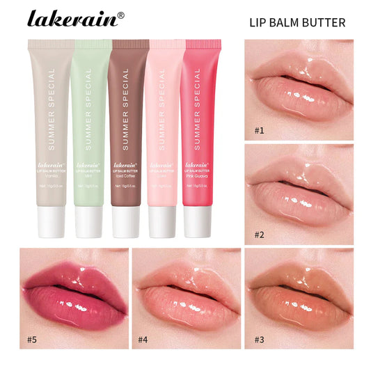 Moisturizing Lip Balm Butter Gloss – Vanilla, Pink Sugar & Coffee Lip Balm Gloss Oasis Select