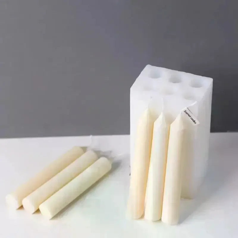 Cylindrical Pillar Candle Silicone Mold | DIY Craft Making