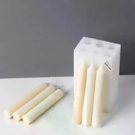 Cylindrical Pillar Candle Silicone Mold | DIY Craft Making Candle Silicone Mold Peaceful Pleasures Health and Wellness