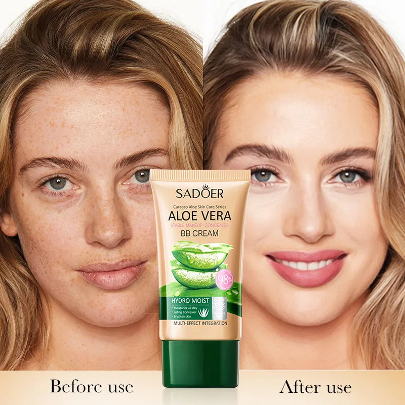 SADOER Aloe Vera BB Cream Concealer 40g – Full Coverage
