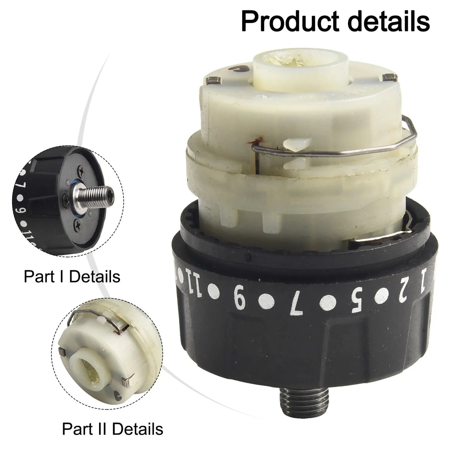 1X Brushless Dual Speed Self-lock Gearbox 13 Teeth Cordless Electric