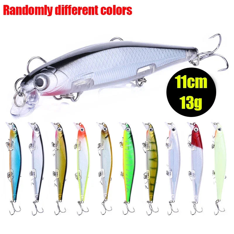 2026 New 3/5/8Pcs Luya Fishing Lure Set, Random Bionic Minnow/VIB Artificial Bait with Double Hooks, Outdoor Angling Tackle Peaceful Pleasures Health and Wellness MI116 5pcs Random Colors